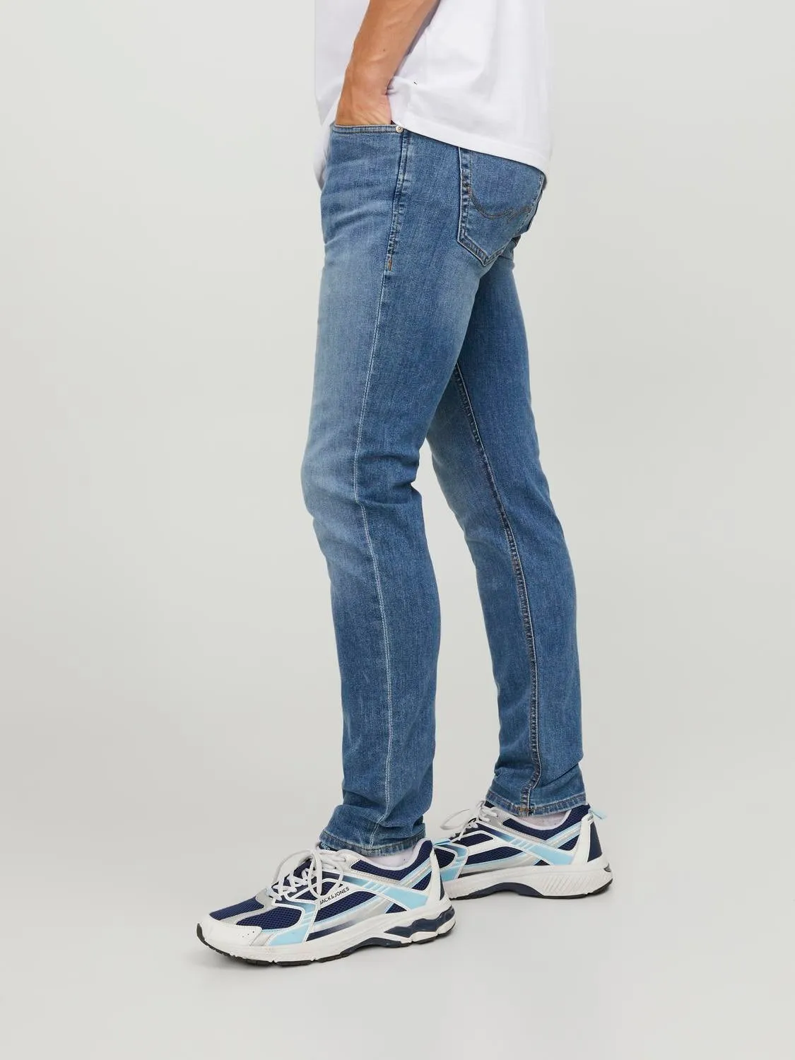 JJIGLENN JJORIGINAL AM 815 Vaqueros de corte slim | Azul intermedio | Jack & Jones®