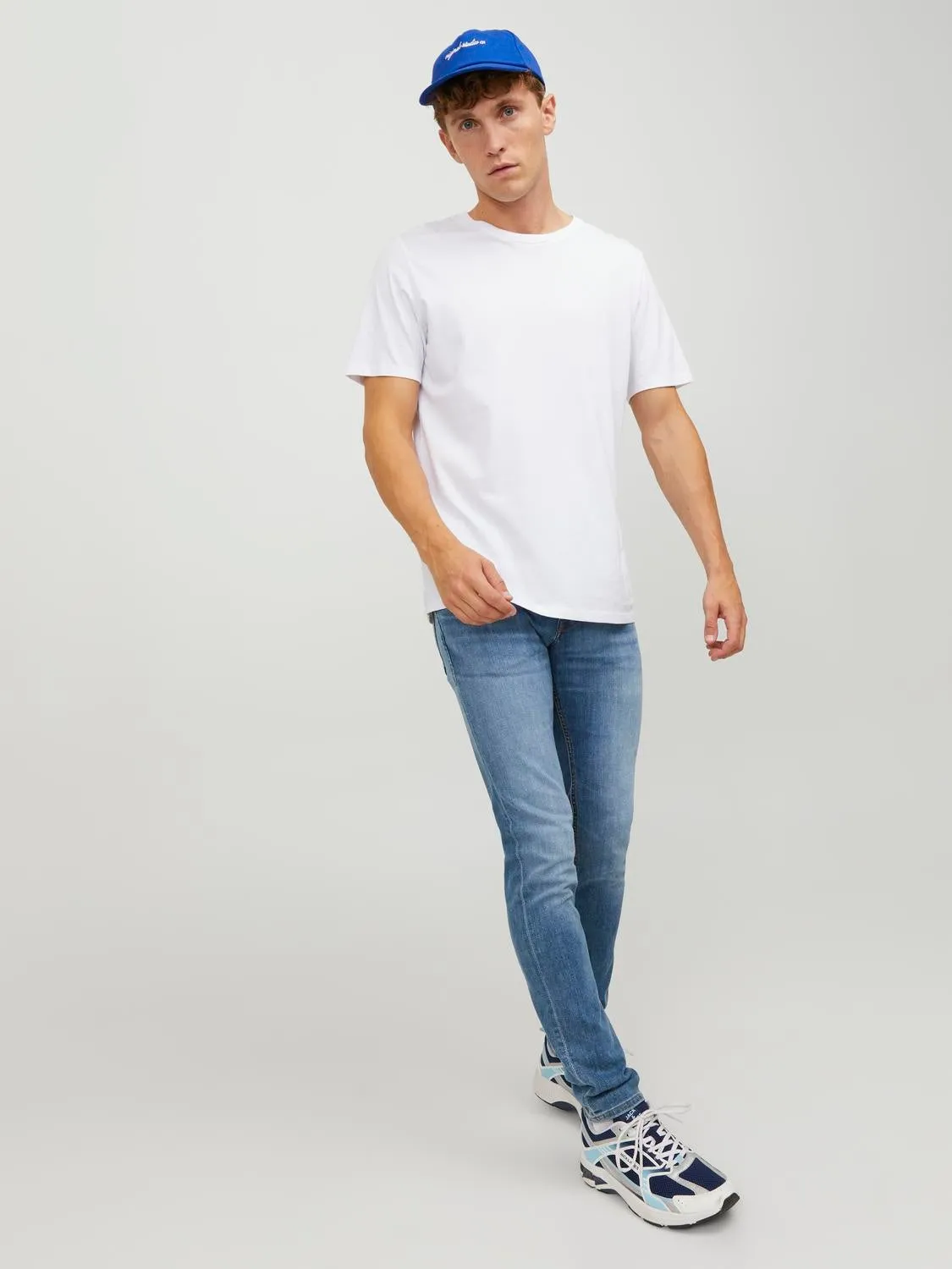 JJIGLENN JJORIGINAL AM 815 Vaqueros de corte slim | Azul intermedio | Jack & Jones®