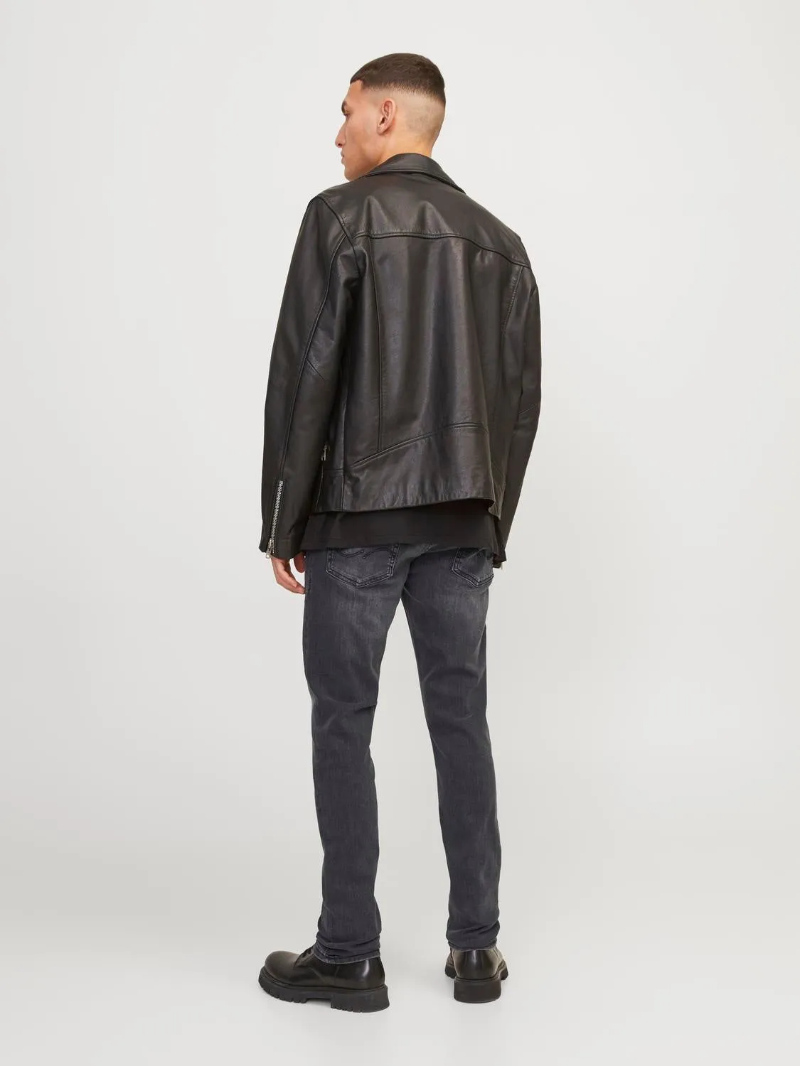 JJIGLENN JJORIGINAL AM 817 Vaqueros de corte slim | Negro | Jack & Jones®