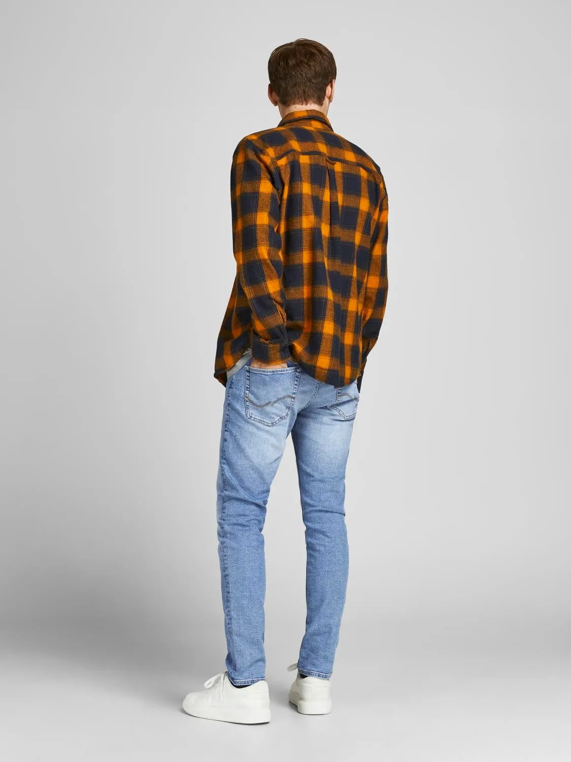 JJIGLENN JJORIGINAL MF 030 Vaqueros de corte slim | Azul intermedio | Jack & Jones®