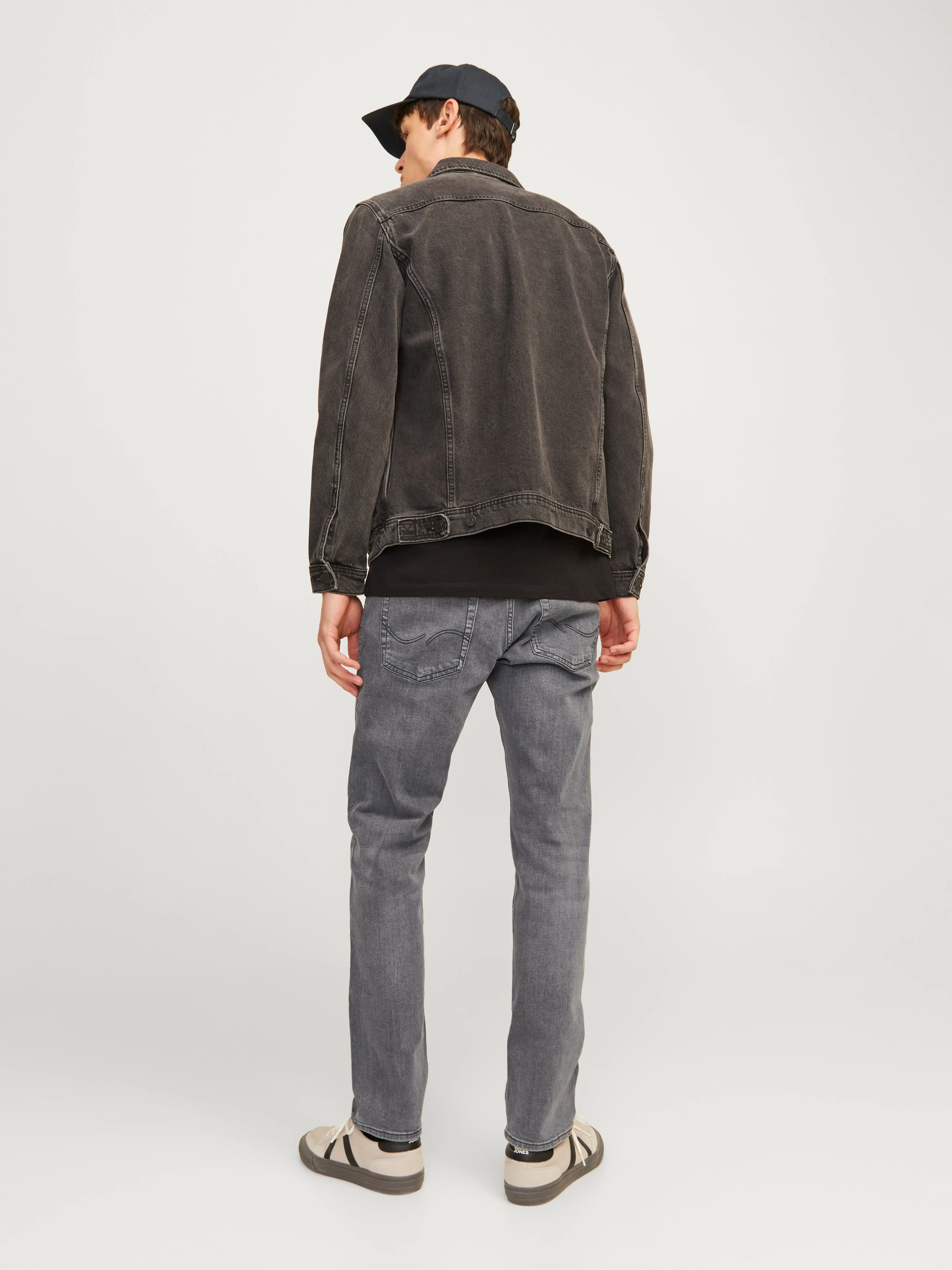 JJIMIKE JJORIGINAL SQ 349 Vaqueros de corte tapered | Gris oscuro | Jack & Jones®