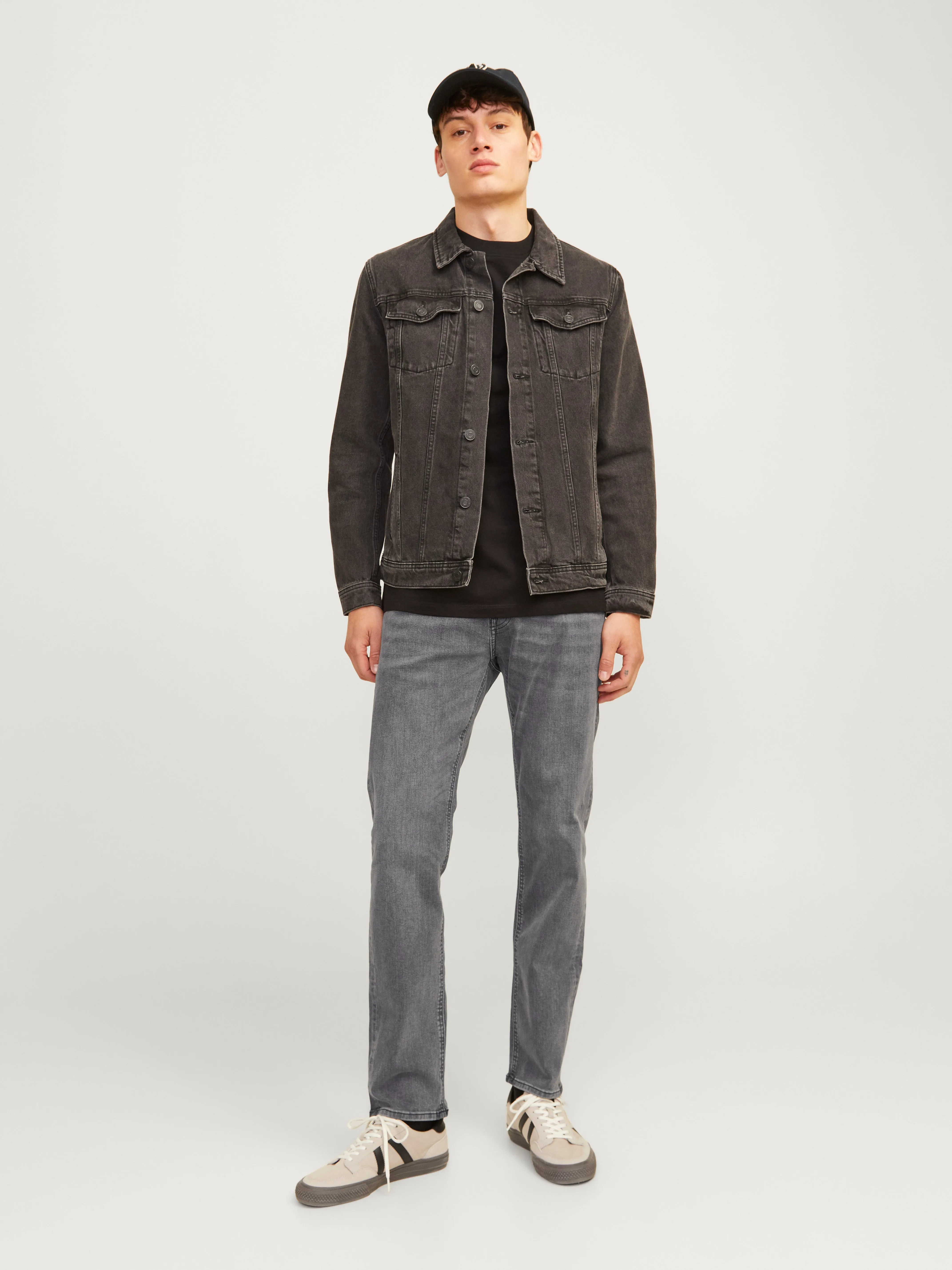 JJIMIKE JJORIGINAL SQ 349 Vaqueros de corte tapered | Gris oscuro | Jack & Jones®