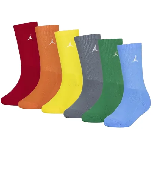 Jordan Kids JDB Everyday Essentials Crew 6 PPack Socks "Starfish"