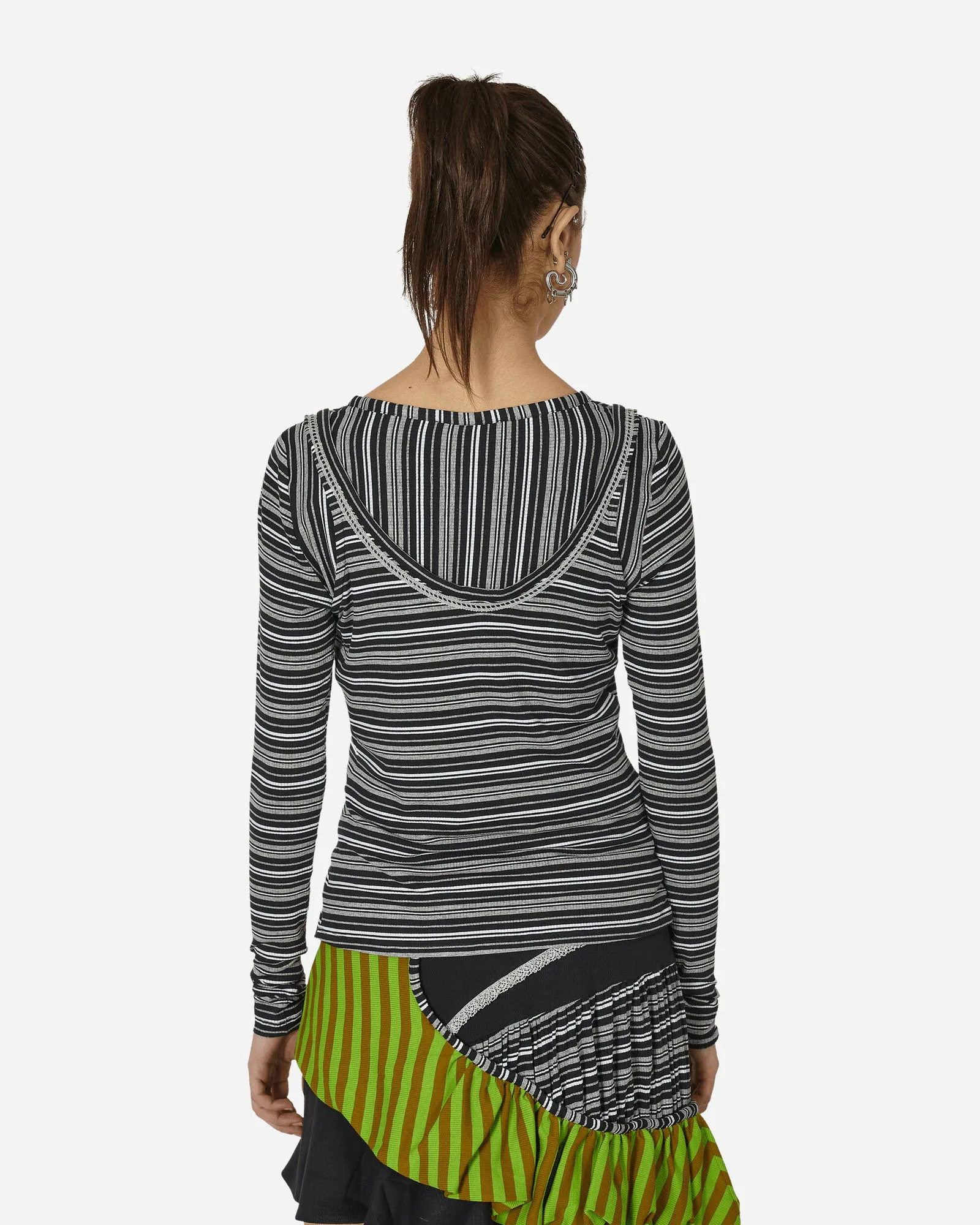 KIKO KOSTADINOV Double Jersey Cardigan Night Stripe