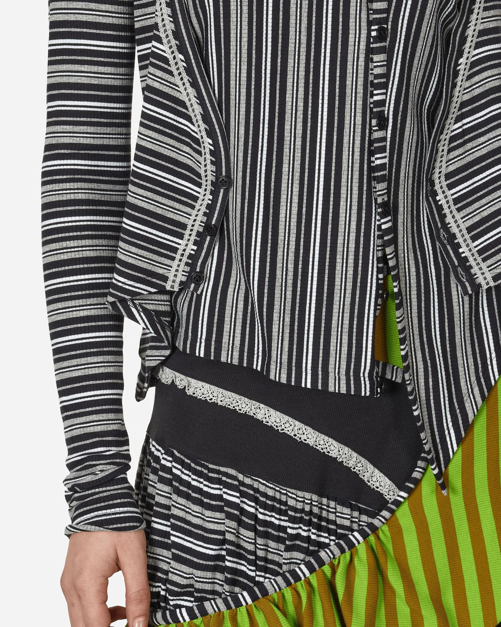 KIKO KOSTADINOV Double Jersey Cardigan Night Stripe