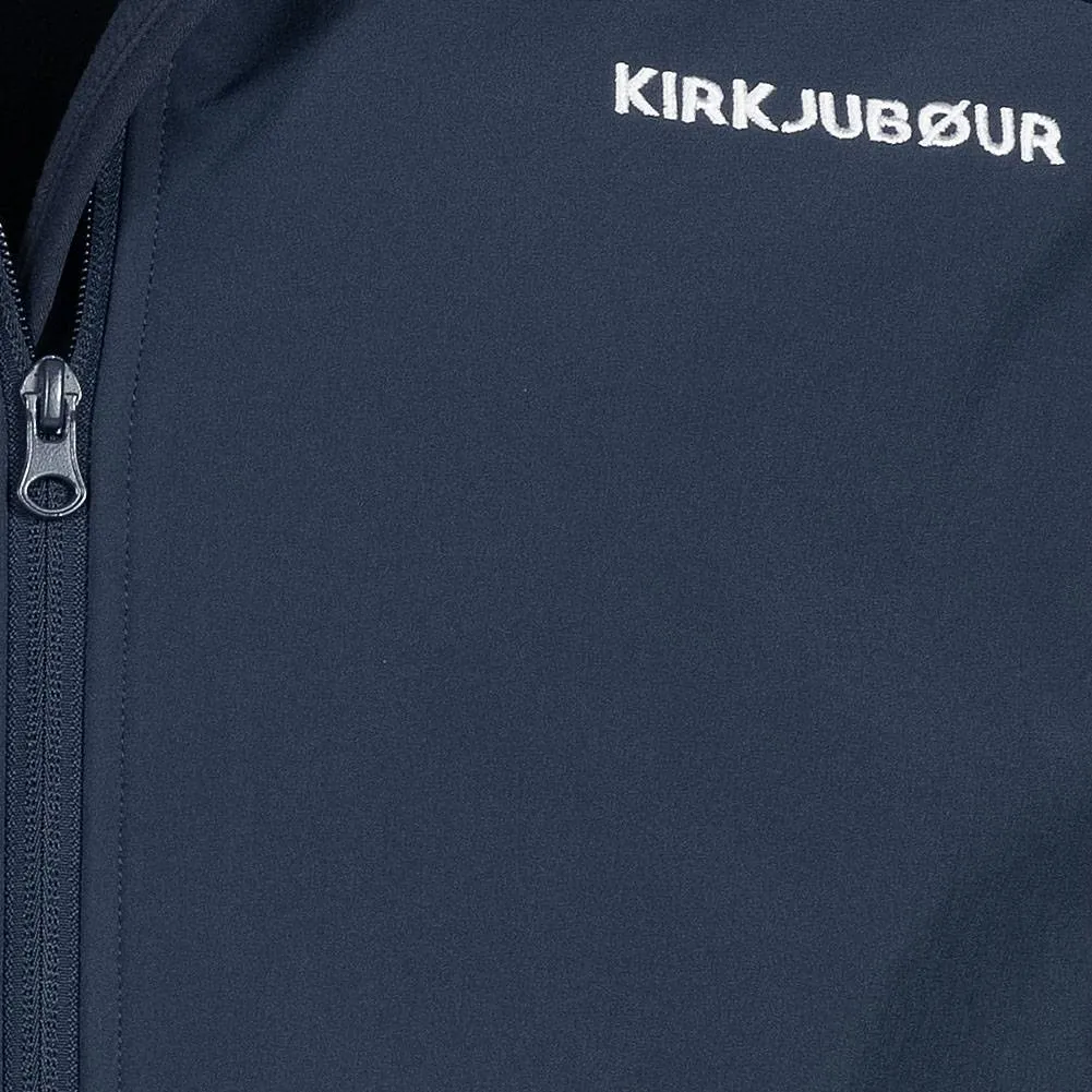 KIRKJUBØUR® "Hestur" Hombre Chaqueta SOFTSHELL 10.000 mm columna de agua azul