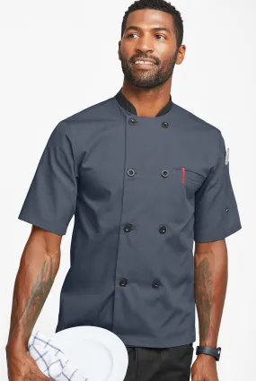 LIGHTWEIGHT Men's Double Breasted w/ Plastic Buttons Chef Coat