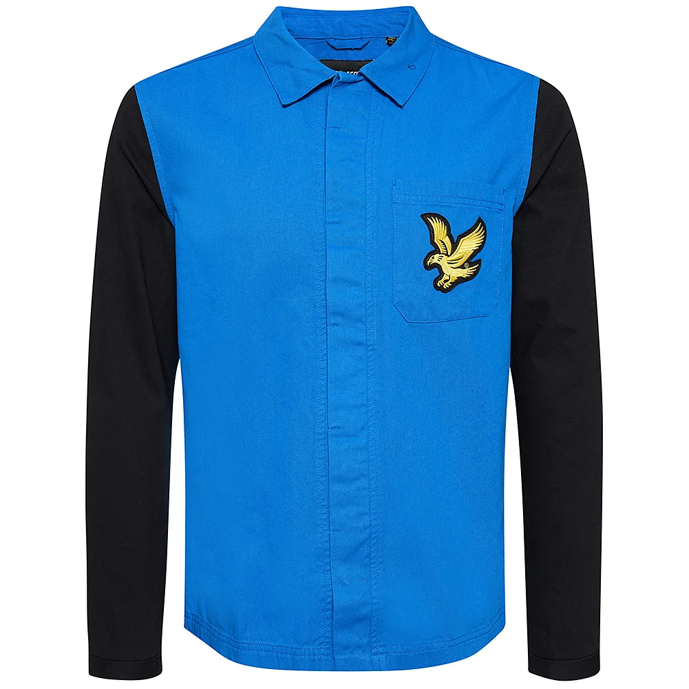 Lyle y Scott Block Overshirt Hombre Chaqueta LW1713V-W734