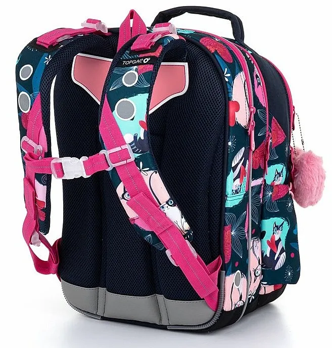 mochila Topgal COCO 22054 - G/Multicolor/Cat - girl´s