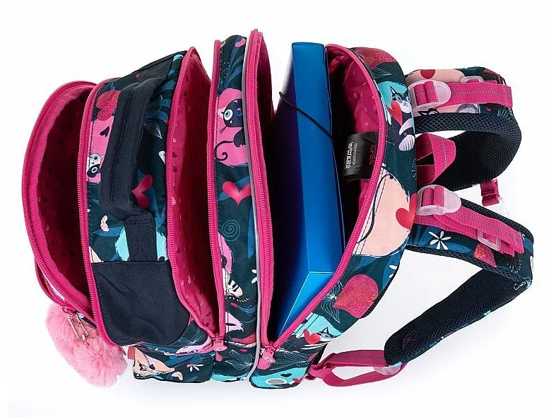 mochila Topgal COCO 22054 - G/Multicolor/Cat - girl´s