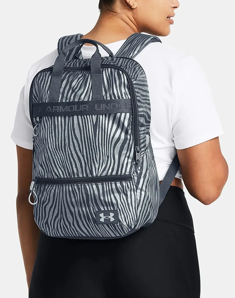 mochila Under Armour Essentials - Downpour Gray/Harbor Blue - women´s