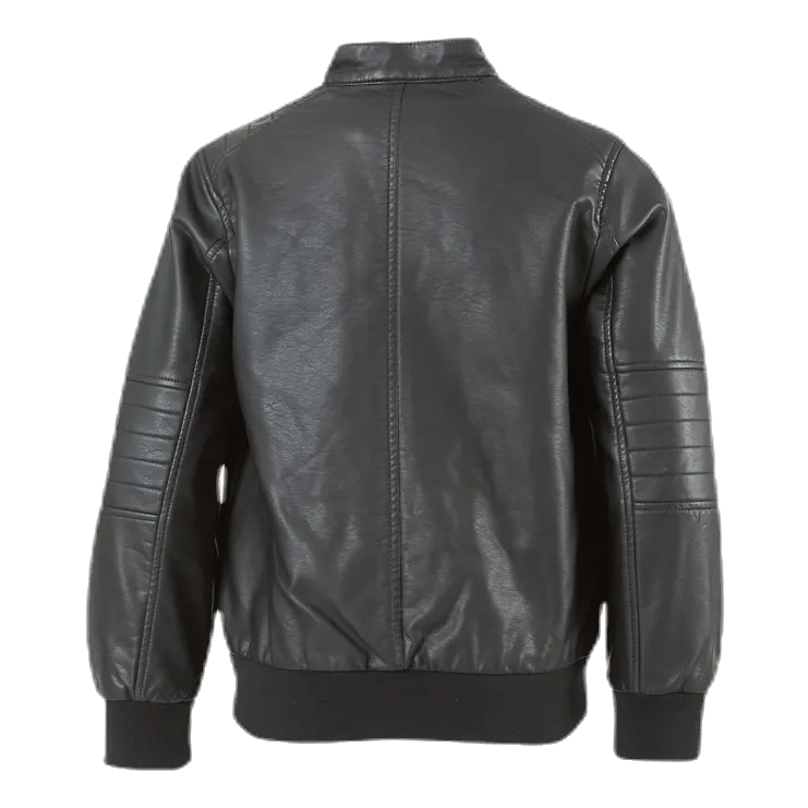 Name It Mike Faux Leather Jacket Black