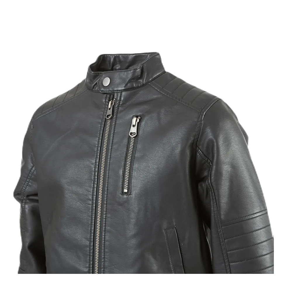 Name It Mike Faux Leather Jacket Black