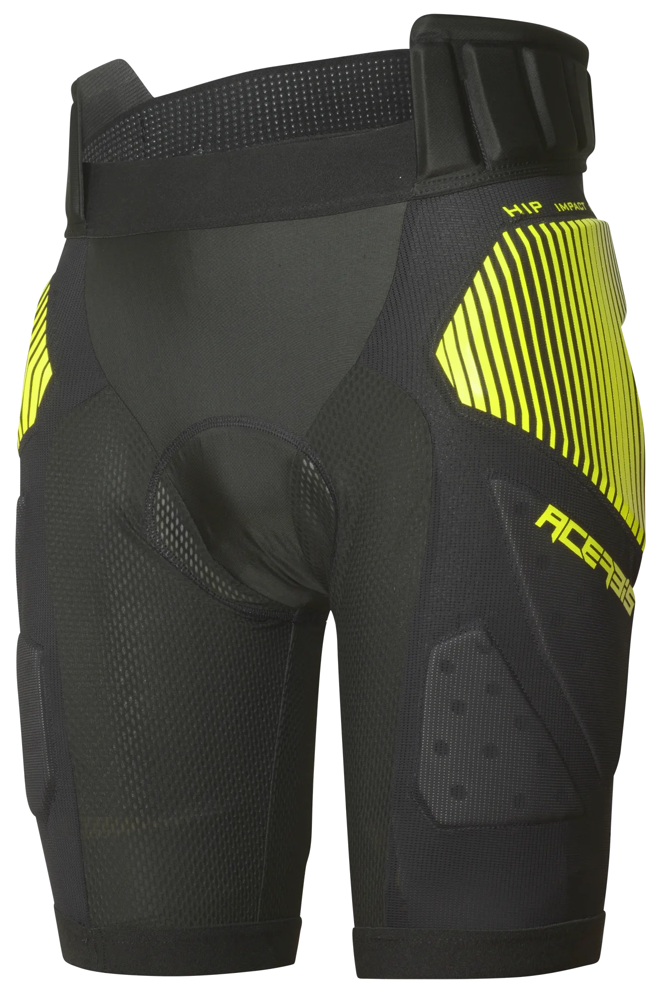 Pantalones Cortos de Protección Acerbis Rush Negro-Amarillo