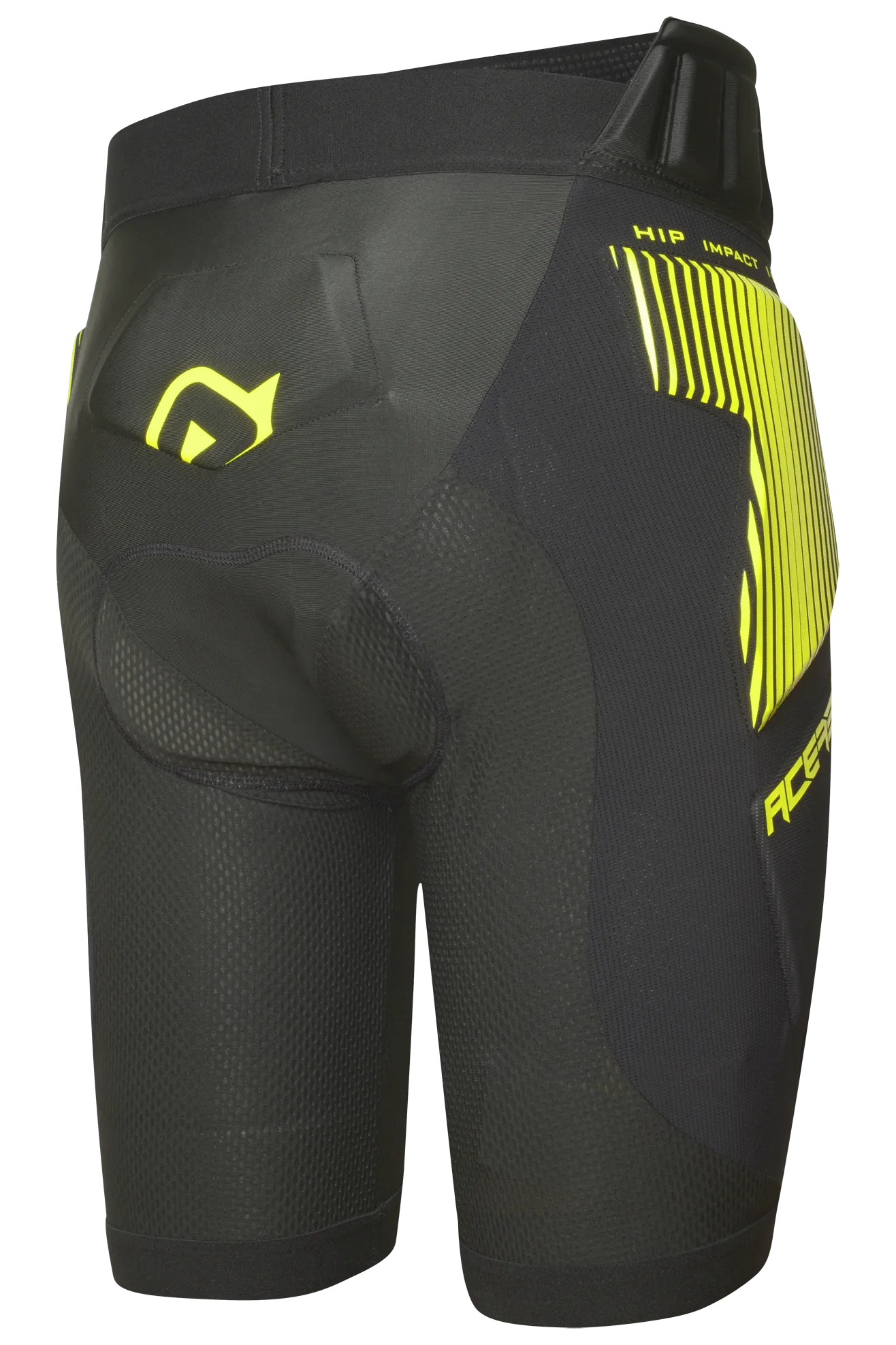 Pantalones Cortos de Protección Acerbis Rush Negro-Amarillo