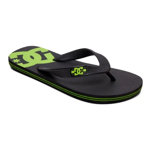 Sandalias DC Shoes Spray Black Lime Green Niño