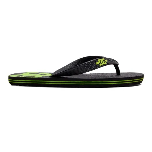 Sandalias DC Shoes Spray Black Lime Green Niño