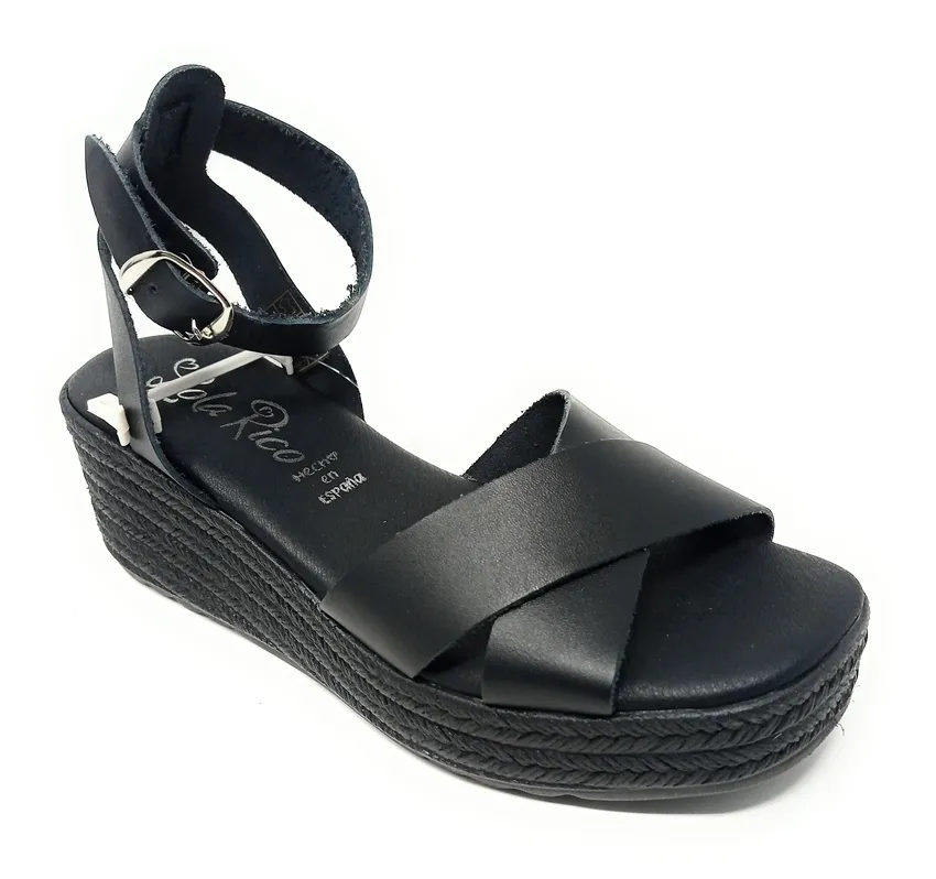 SANDALIAS LOLA RICO 276 NEGRO