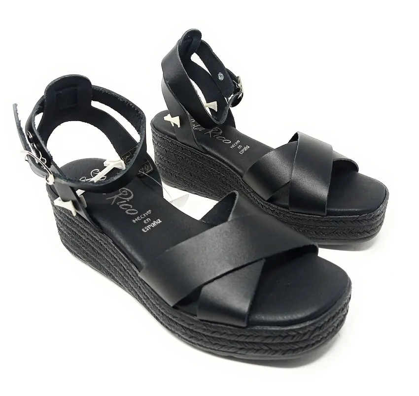 SANDALIAS LOLA RICO 276 NEGRO