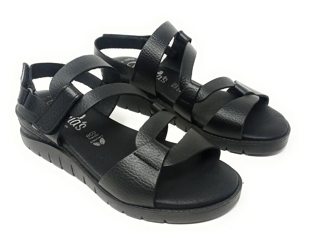 SANDALIAS VALERIA’S CONFORT 1150 NEGRO