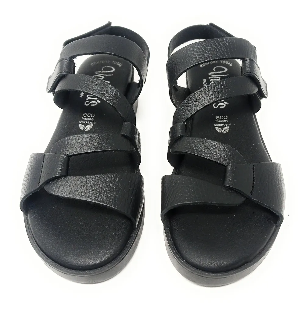 SANDALIAS VALERIA’S CONFORT 1150 NEGRO