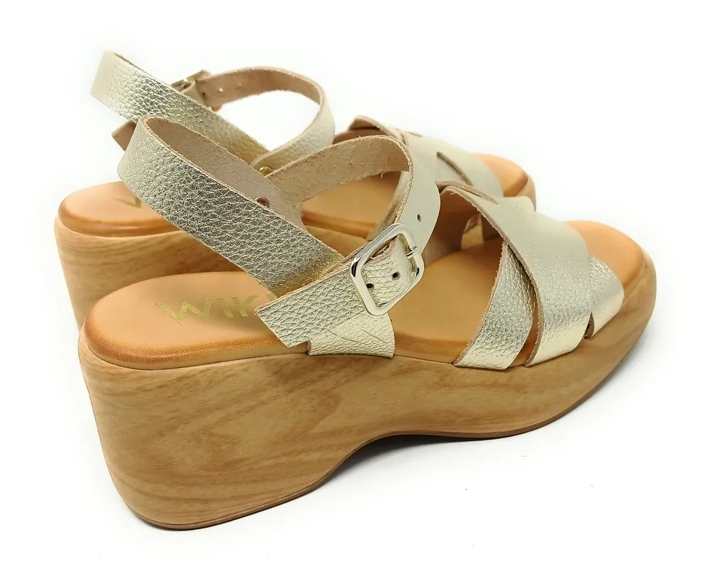 SANDALIAS  WIKERS K-131645 PLATINO