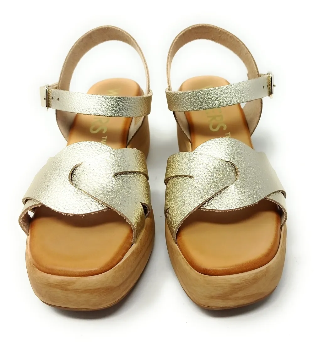 SANDALIAS  WIKERS K-131645 PLATINO