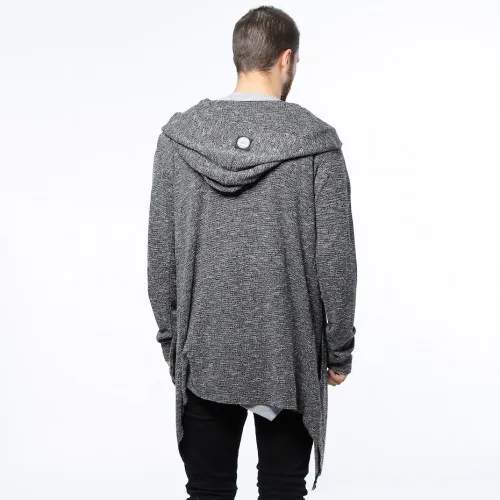 Sixth June Cardigan Oversize Hooded Grey