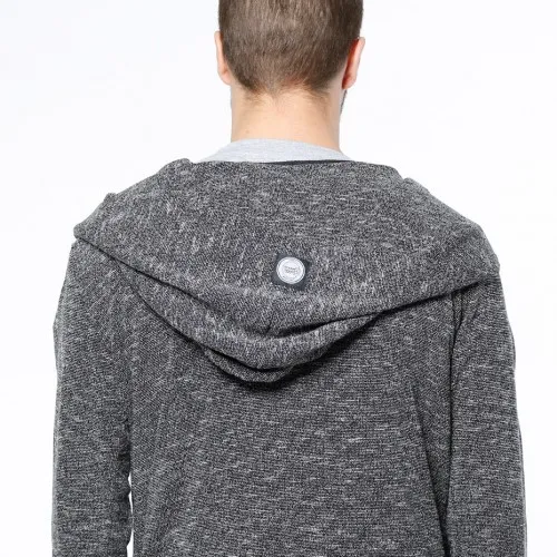 Sixth June Cardigan Oversize Hooded Grey