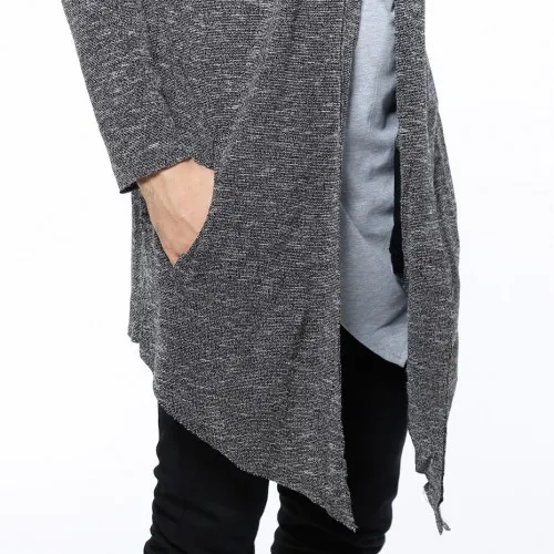 Sixth June Cardigan Oversize Hooded Grey