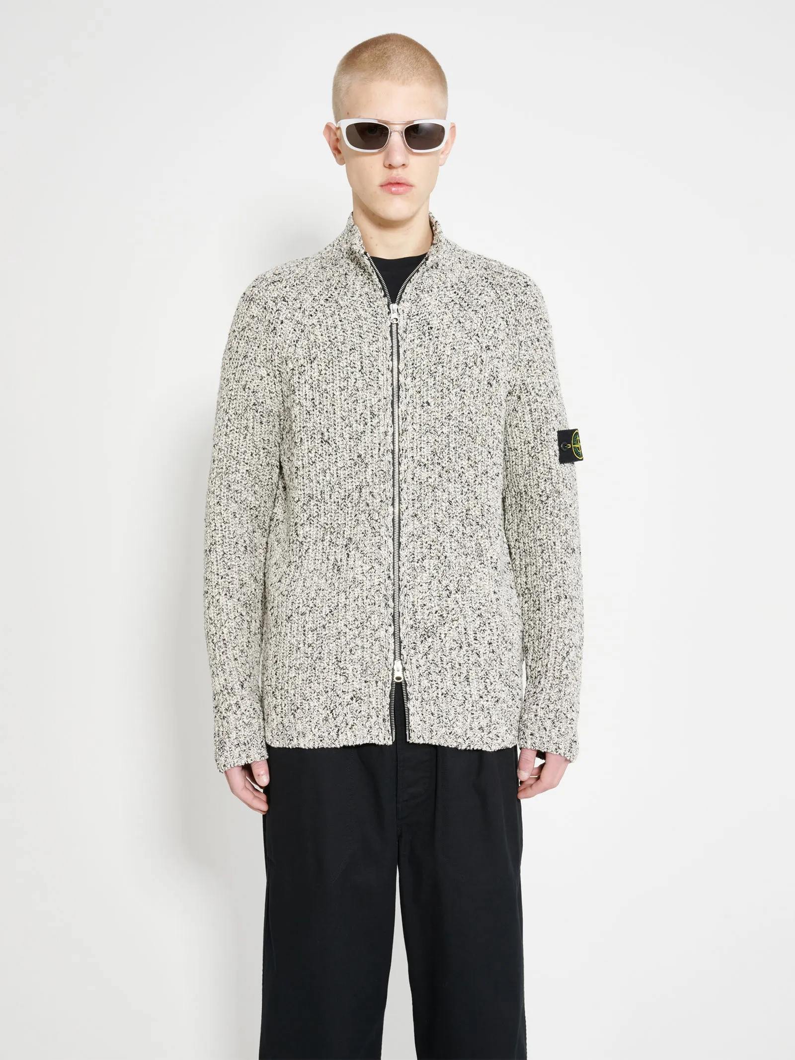 Stone Island Knitted Zip Cardigan