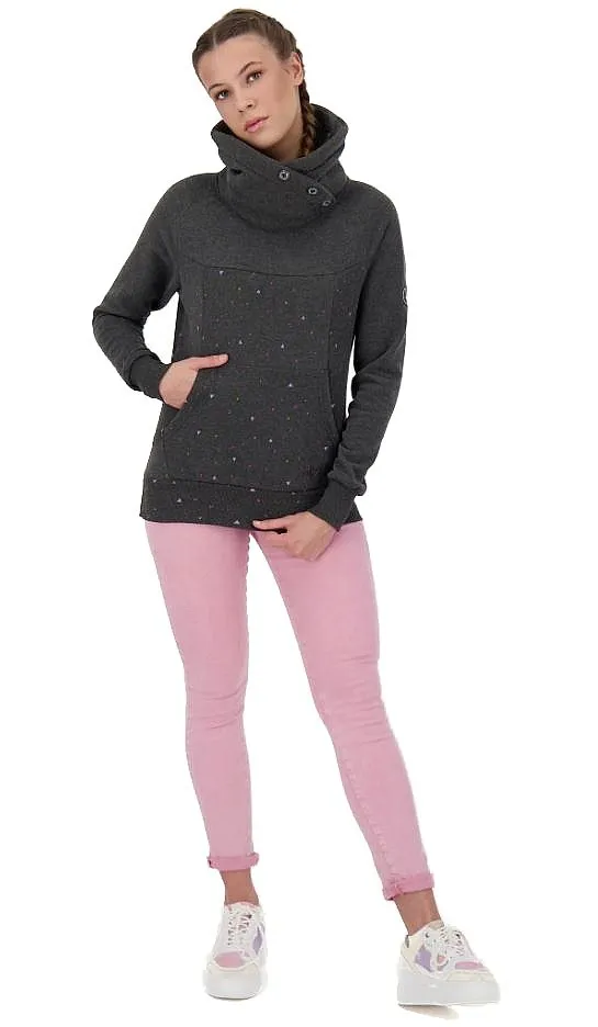 sudadera ALIFE AND KICKIN Violetak B - Moonless Melange - women´s