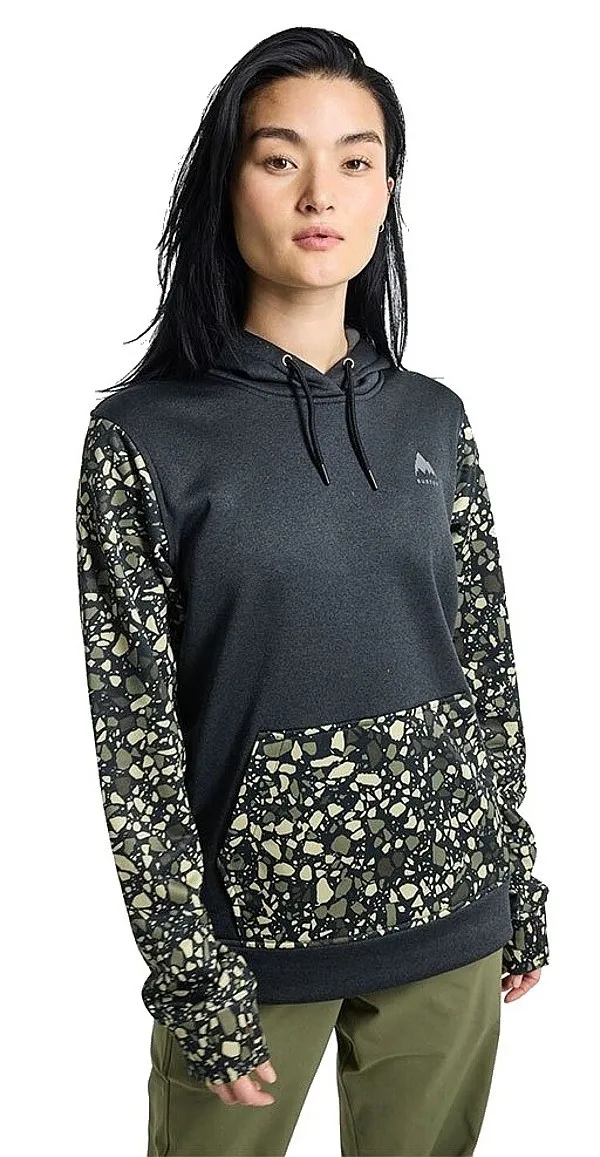 sudadera Burton Oak Pullover - True Black Heather/Sediment - women´s