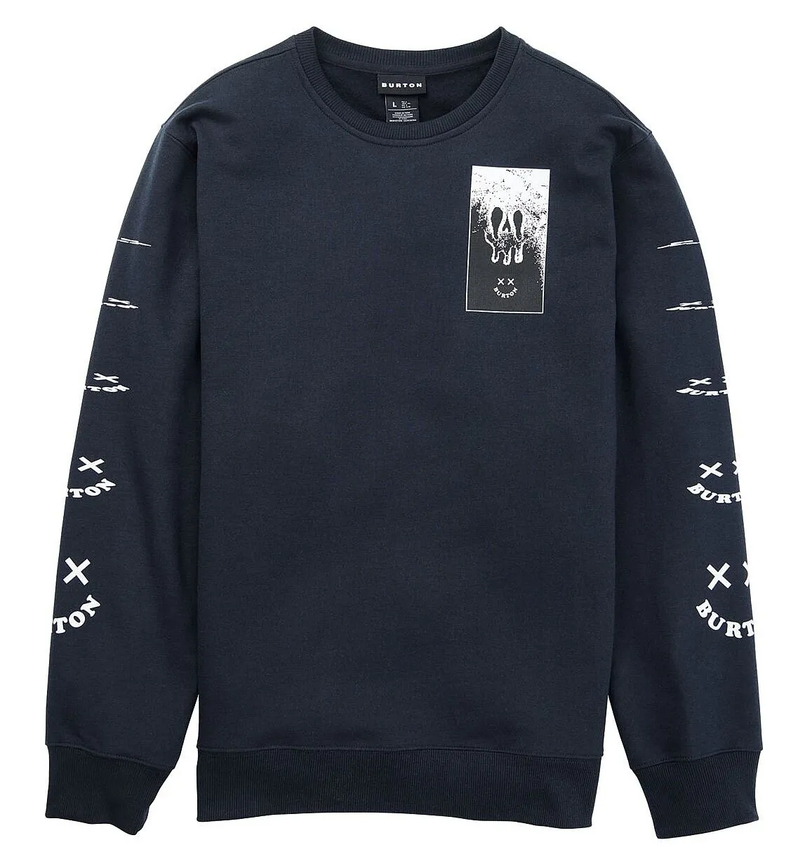 sudadera Burton Skeleton Key 24 Crew - True Black - men´s