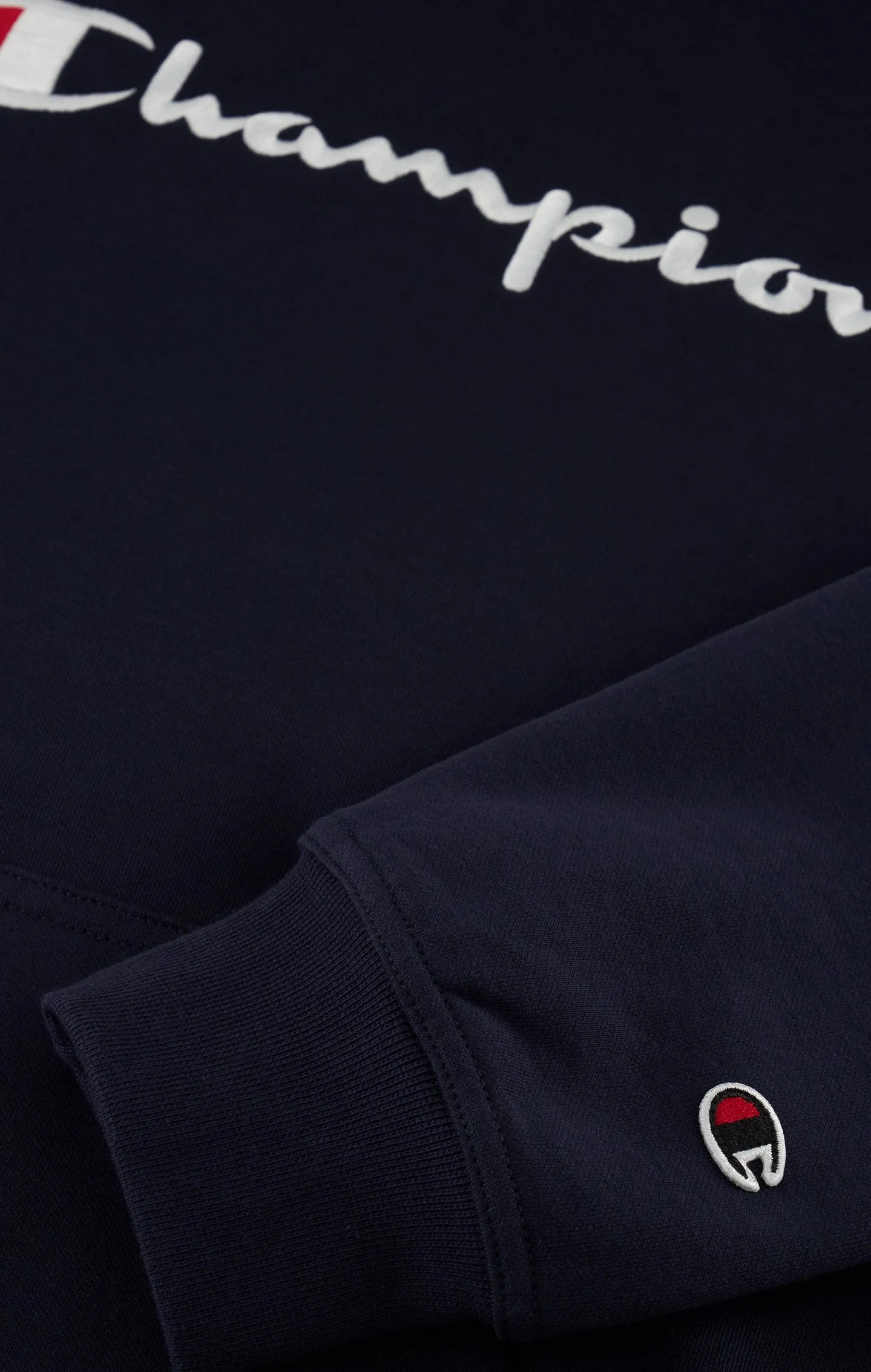 Sudadera con capucha de felpa con logotipo grande