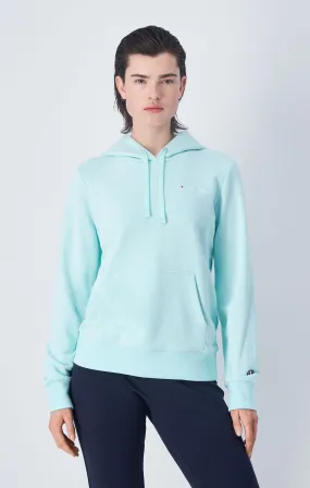 Sudadera con capucha y bordado de logotipo pequeño