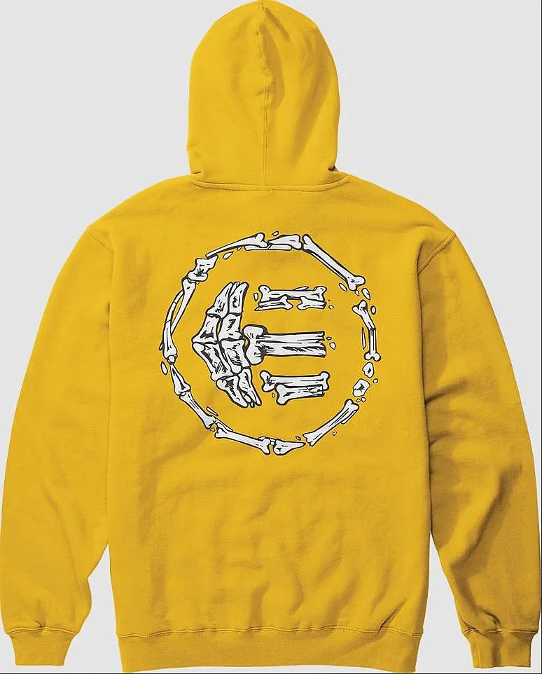 sudadera Etnies Etnies Bones Hoodie - Yellow - men´s