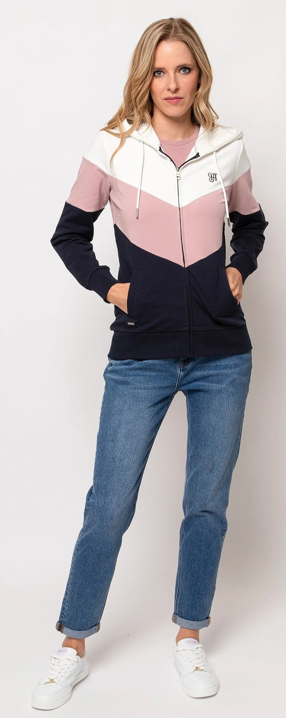 sudadera Heavy Tools Serra Zip - Pale - women´s