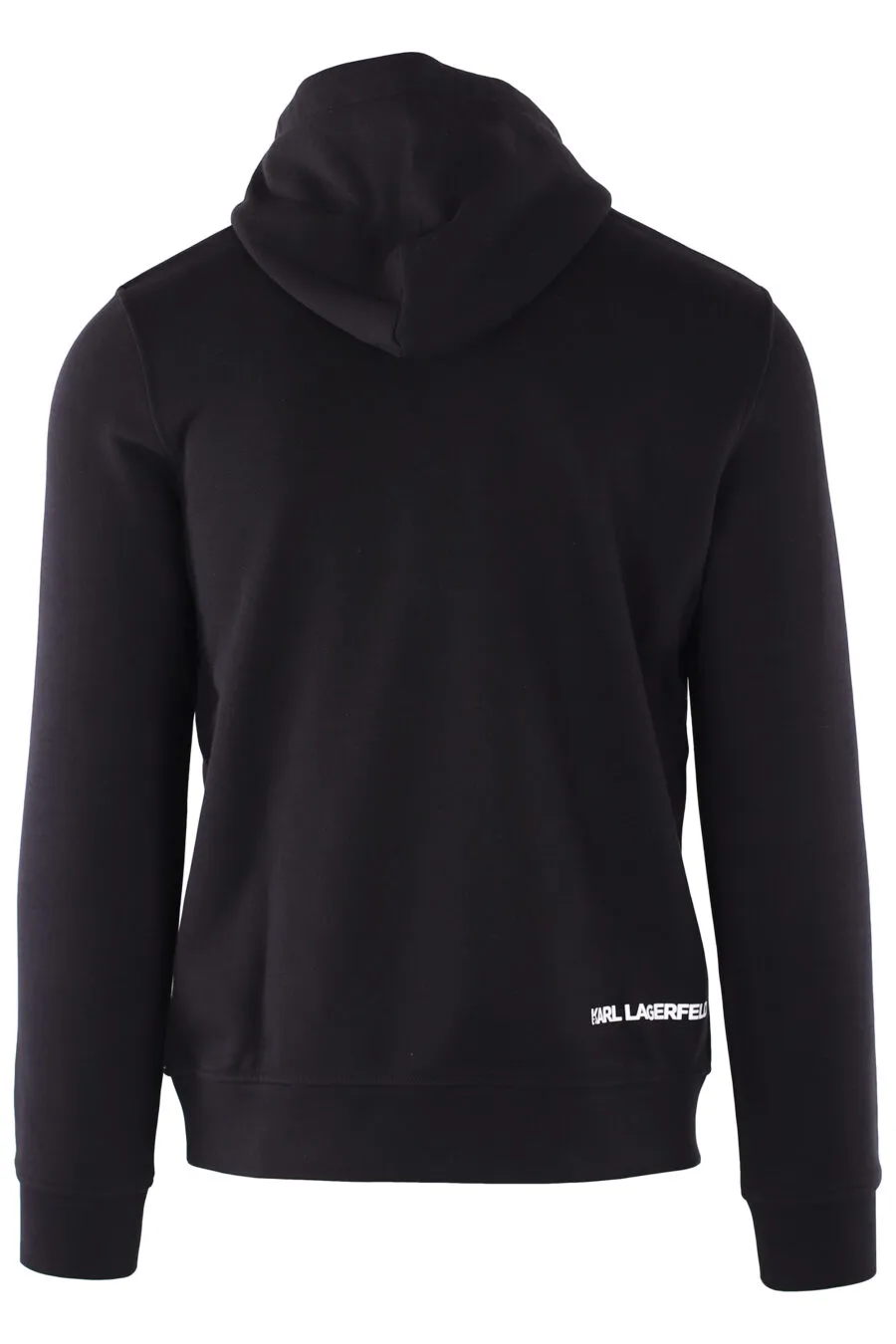 Sudadera negra con capucha y logo 