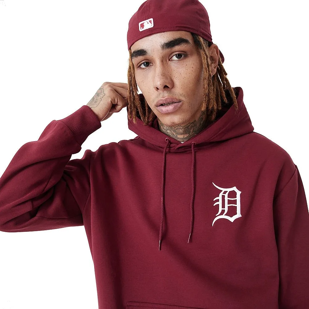 sudadera New Era League Essentials Oversized MLB Detroit Tigers - Cardinal/White