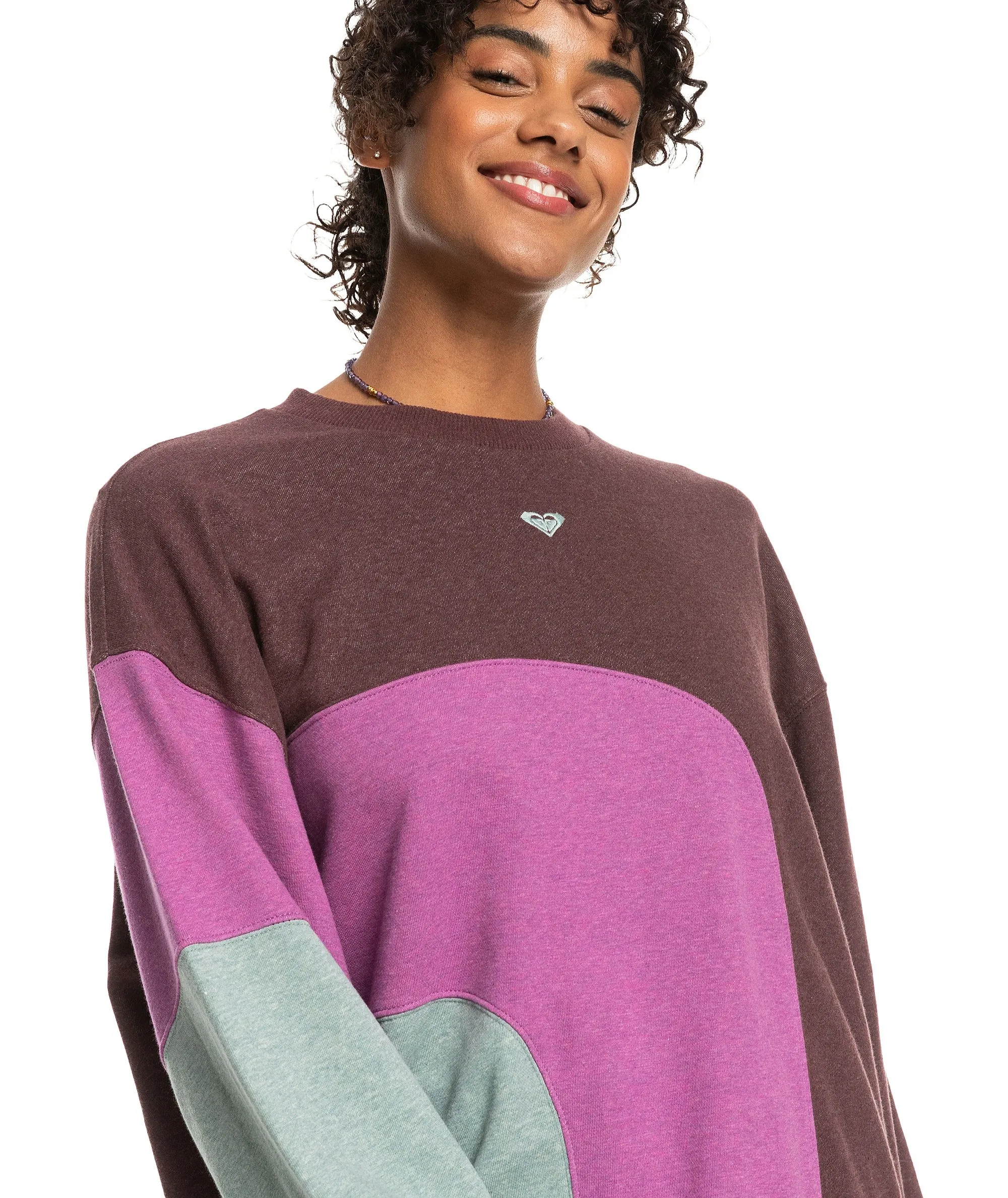 sudadera Roxy Happy Daize - RSY0/Bitter Chocolate - women´s