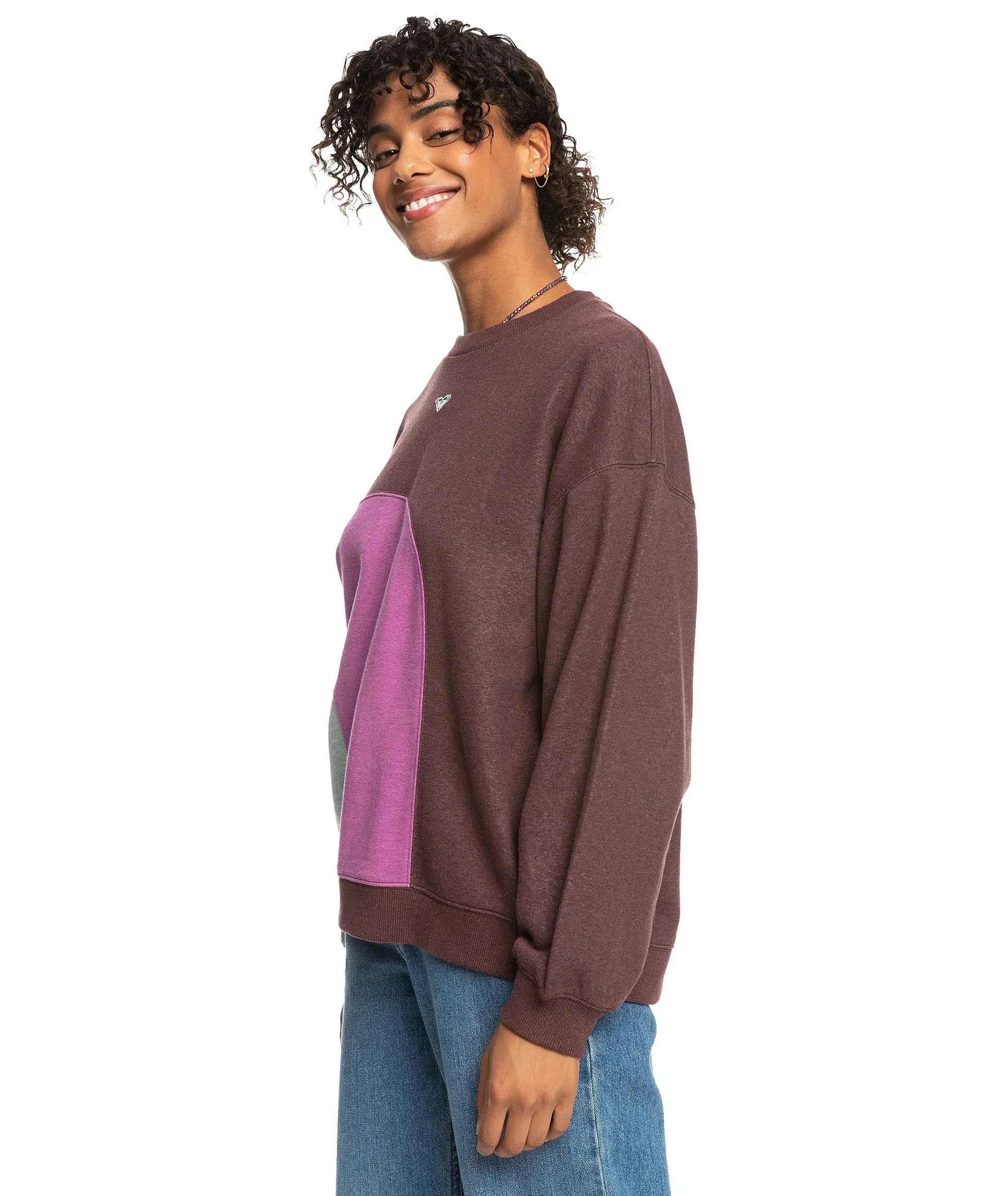 sudadera Roxy Happy Daize - RSY0/Bitter Chocolate - women´s