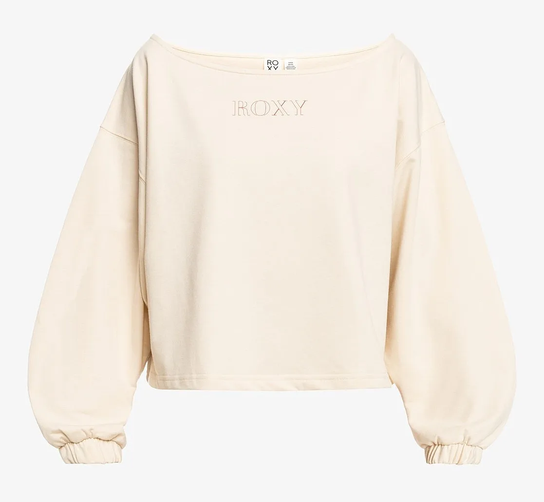 sudadera Roxy Next Set Crew - TEH0/Tapioca - women´s