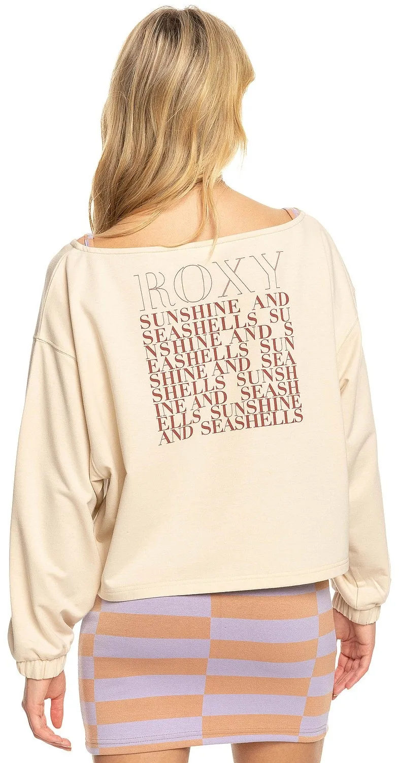 sudadera Roxy Next Set Crew - TEH0/Tapioca - women´s