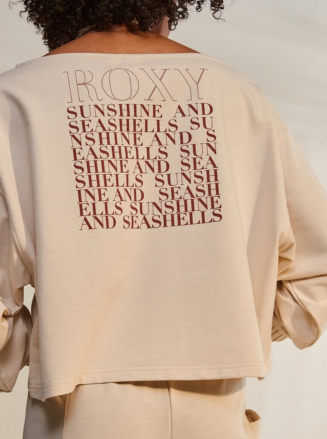 sudadera Roxy Next Set Crew - TEH0/Tapioca - women´s