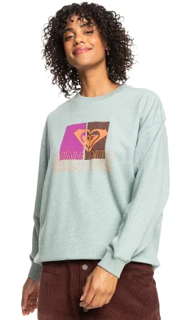 sudadera Roxy Take Your Place A - BHB0/Blue Surf - women´s