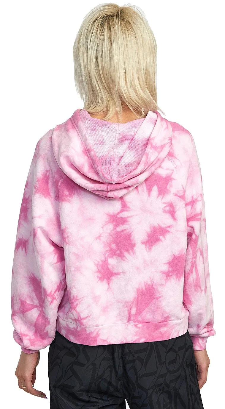 sudadera RVCA Thug Rose Cropped Hoodie - Rose Pink - women´s