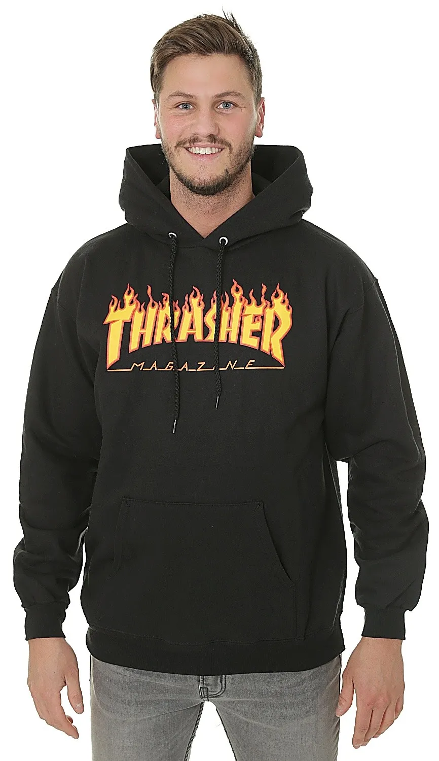 sudadera Thrasher Flame Logo - Black