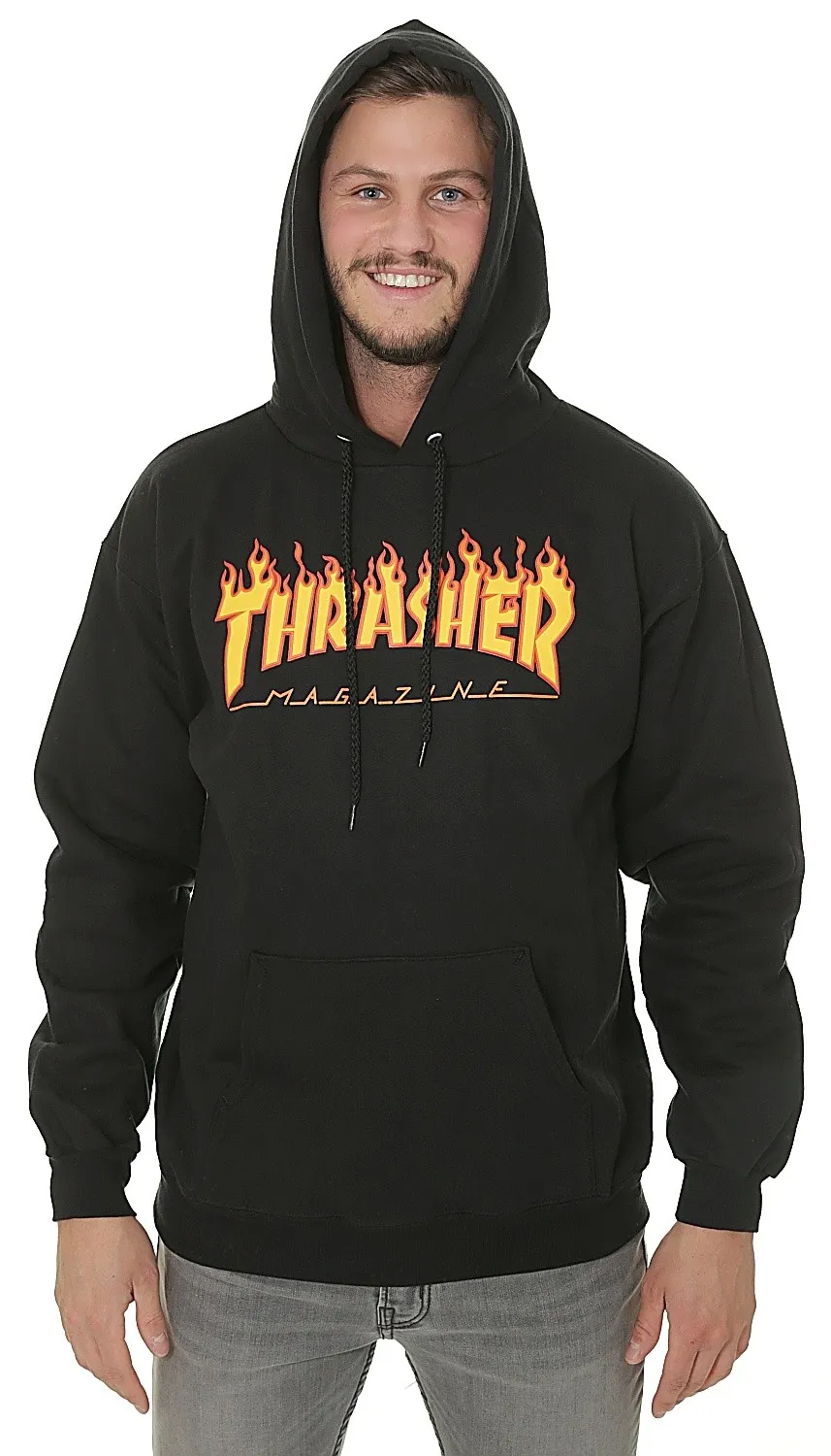 sudadera Thrasher Flame Logo - Black