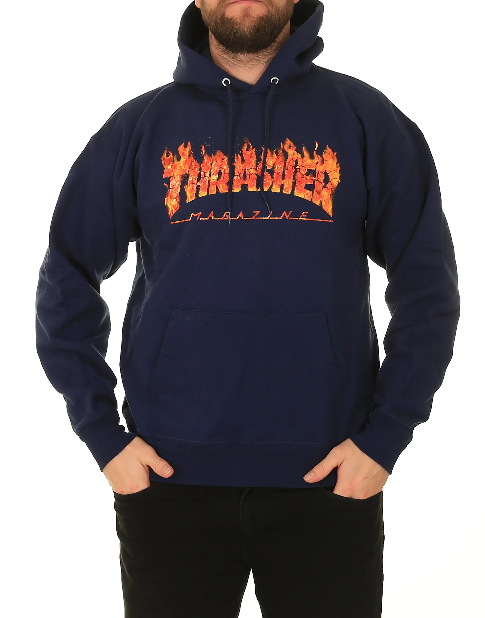 sudadera Thrasher Inferno Hood - Navy Blue - men´s